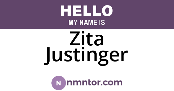 Zita Justinger