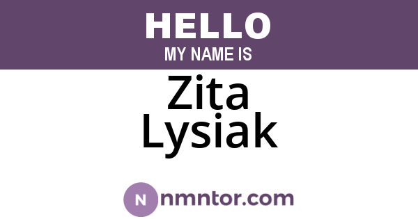 Zita Lysiak