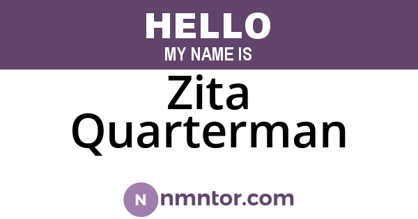 Zita Quarterman