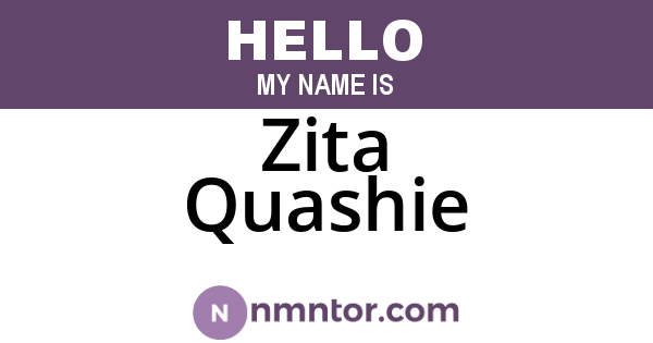 Zita Quashie