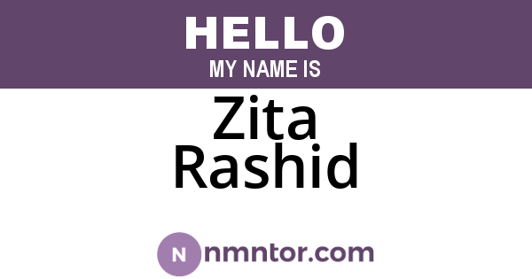 Zita Rashid