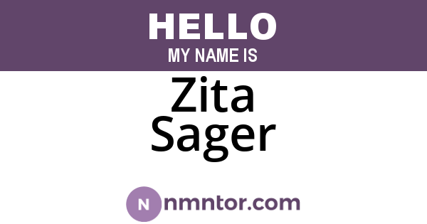 Zita Sager