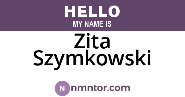 Zita Szymkowski