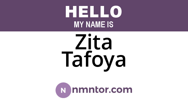 Zita Tafoya