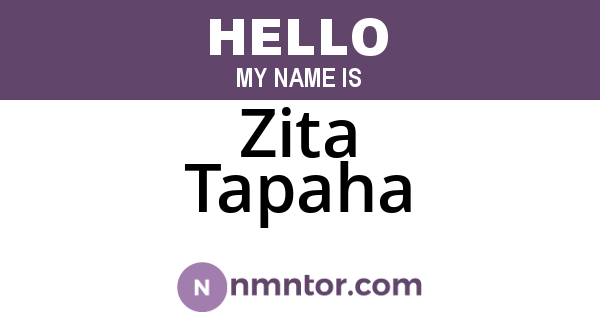 Zita Tapaha
