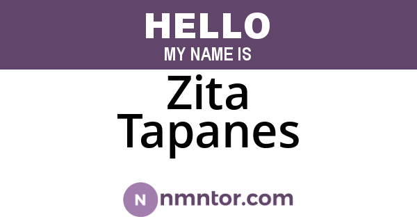 Zita Tapanes