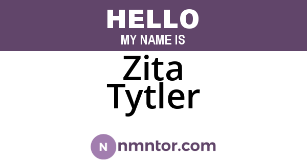 Zita Tytler