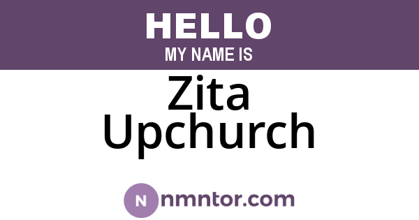 Zita Upchurch