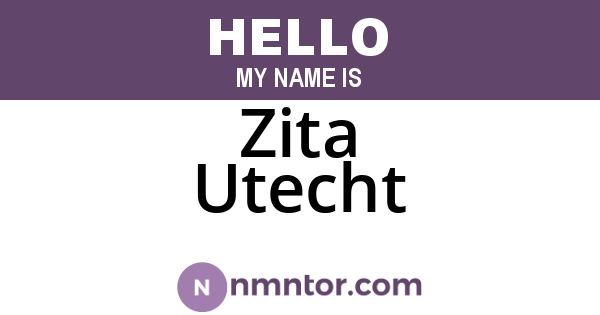 Zita Utecht
