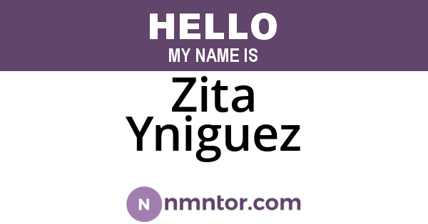 Zita Yniguez