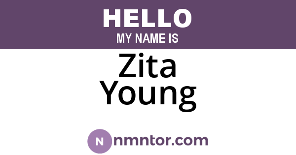 Zita Young