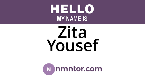 Zita Yousef