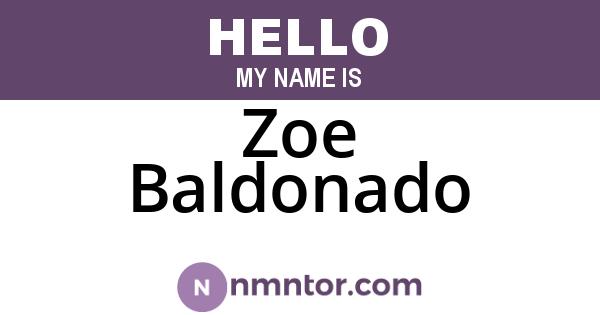 Zoe Baldonado