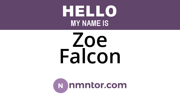 Zoe Falcon