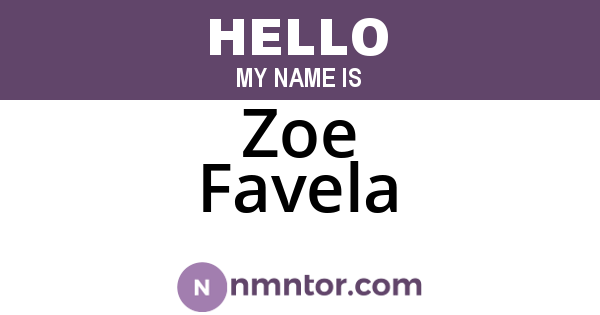 Zoe Favela