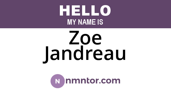 Zoe Jandreau