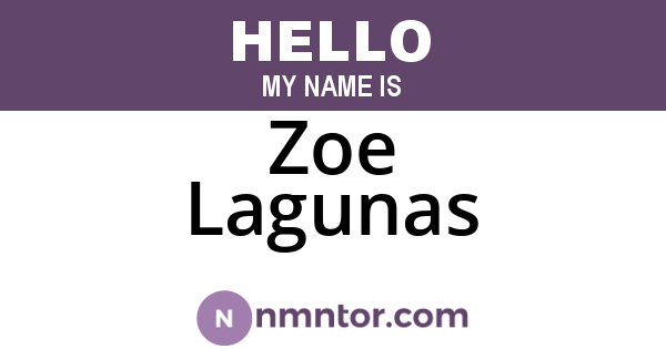 Zoe Lagunas