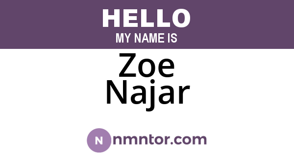 Zoe Najar