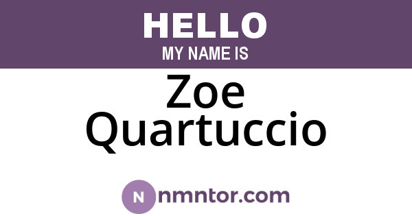 Zoe Quartuccio