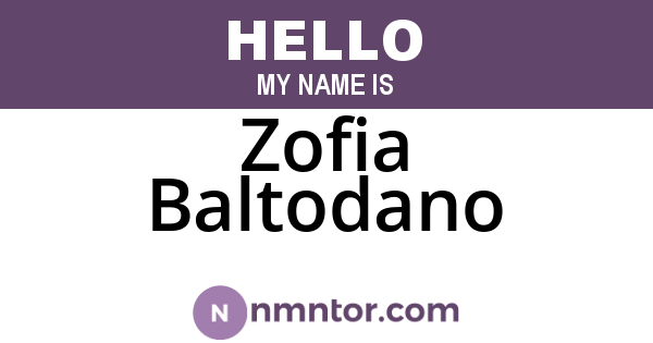 Zofia Baltodano