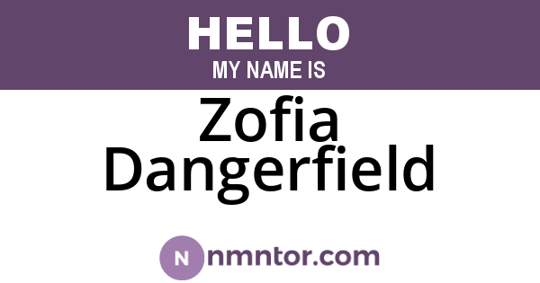 Zofia Dangerfield