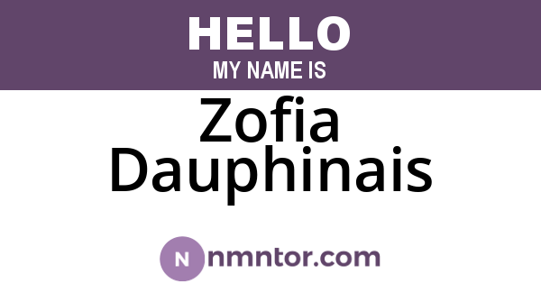 Zofia Dauphinais