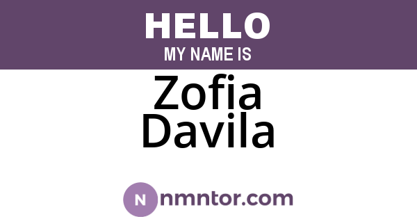Zofia Davila