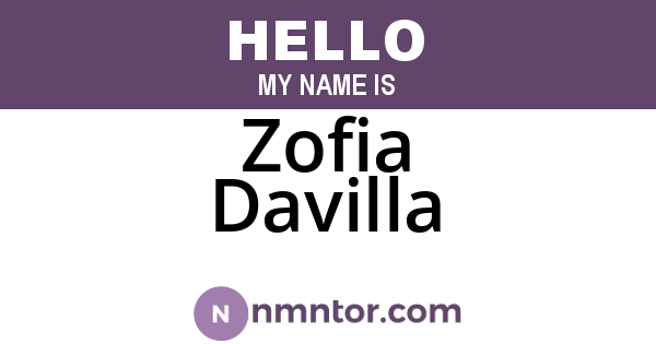 Zofia Davilla