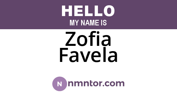 Zofia Favela