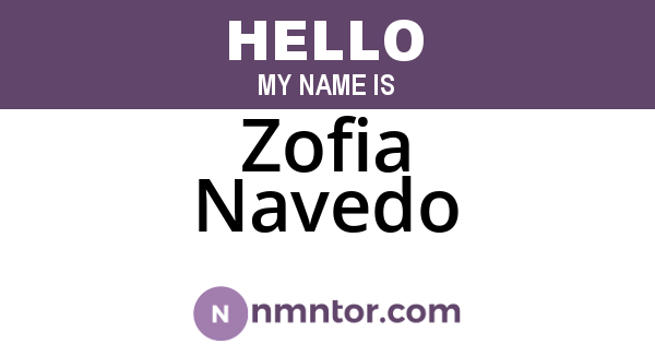 Zofia Navedo