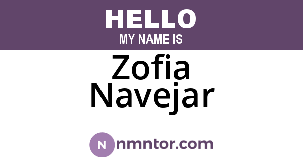 Zofia Navejar