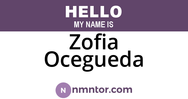 Zofia Ocegueda