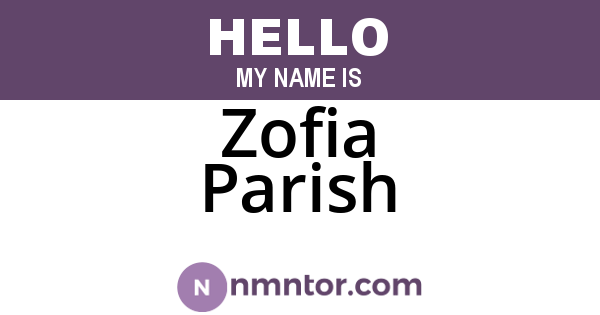 Zofia Parish