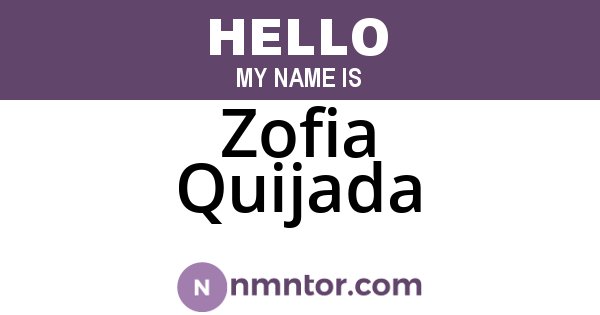 Zofia Quijada