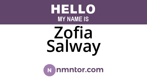 Zofia Salway