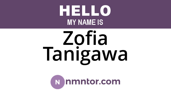 Zofia Tanigawa