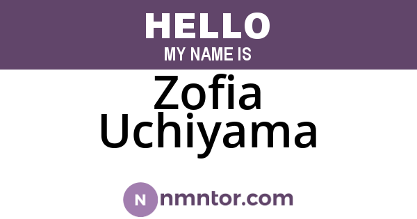 Zofia Uchiyama