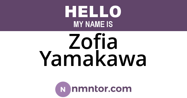 Zofia Yamakawa