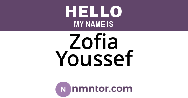 Zofia Youssef