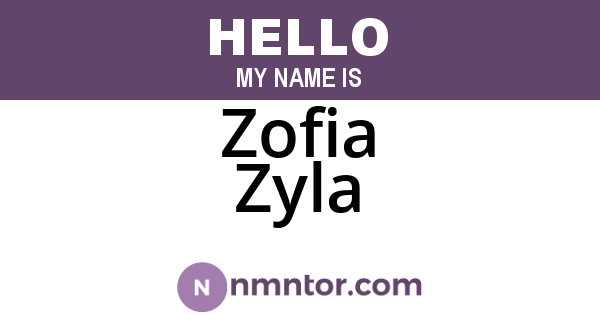 Zofia Zyla