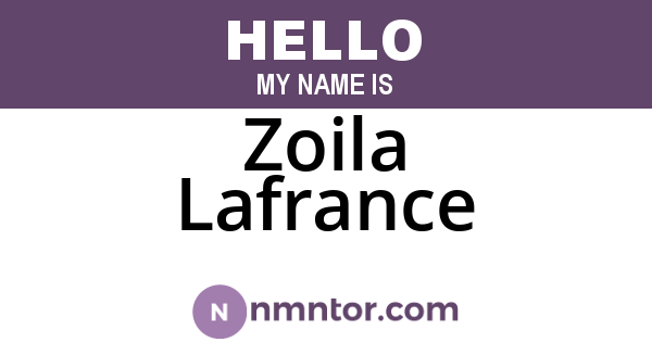 Zoila Lafrance