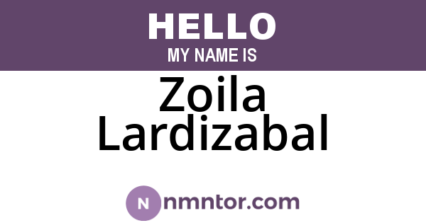 Zoila Lardizabal