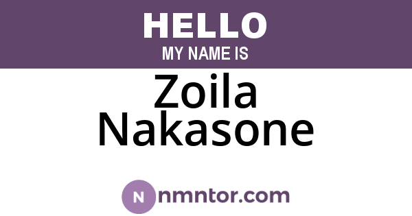 Zoila Nakasone