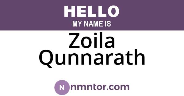 Zoila Qunnarath