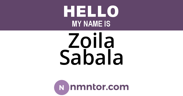 Zoila Sabala