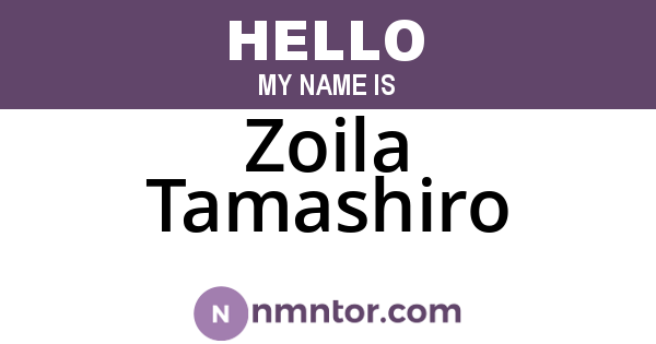 Zoila Tamashiro