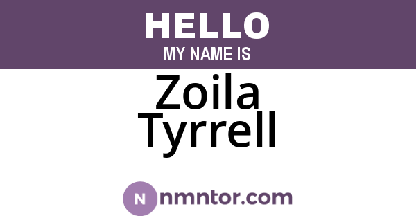 Zoila Tyrrell