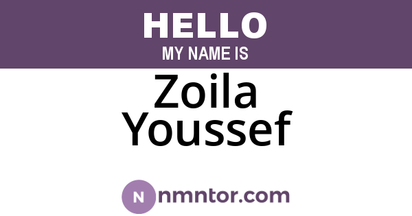 Zoila Youssef