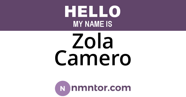 Zola Camero