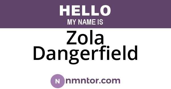 Zola Dangerfield